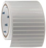 Brady THT-11-473-10 0.25" Width x 0.25" Height, B-473 Static Dissipative Polyester, Gloss Finish White Thermal Transfer Printable Label (10000 per Roll)