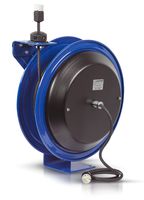 Coxreels PC19-7512-A Power Cord Spring Rewind Reels: Single Industrial Receptacle, 75' cord, 12 AWG