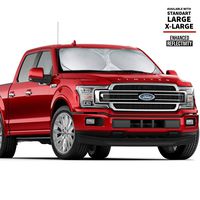 Windshield Sunshade for Full Size Cars, SUVs and Trucks - True 210T Ultra Reflective Fabric for Maximum UV and Sun Protection - Windshield Sun Visor - Sun Protection For Car - (X-Large (66" x 38"))