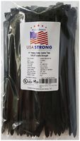 Heavy-Duty Cable Ties, Premium Zip Ties for Cable Management - Nylon (9 Inch (100 Pack), Black)