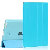 SAWE Smart Cover +Transparent Back Cover (Ultra Slim + Light Weight) Smart Cover Build in Auto Wake Up / Sleep Smart Function Stand for Apple iPad 2 / 3 / 4 with Retina Display - Baby Blue