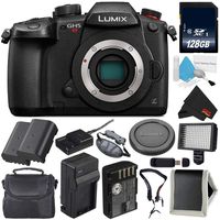 Panasonic Lumix DC-GH5S Mirrorless Micro Four Thirds Digital Camera International Version + Battery for Panasonic DMW-BLF19 + 128GB Class 10 Memory Card Bundle