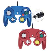 Gamecube Controller, Wired Gamepad for Nintendo Wii Console (Blue and Red)