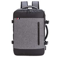 Travel Laptop Backpack 35L Flight Approved Carry On Weekender Bag Backpack expandable with USB Charging Port Smart Organized (Light Grey)