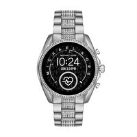 Michael Kors Access Women's Bradshaw 2 Touchscreen Stainless Steel Smartwatch, Silver w/Pave centerlinks-MKT5088