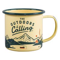 Gentlemen's Hardware Sportsman's Outdoor Camping Enamel Mug, Mustard