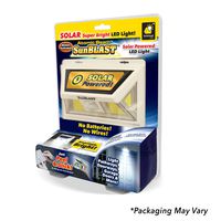 Official As Seen On TV Atomic Beam SunBlast by BulbHead Solar Powered LED Motion Activated Security Light, Industrial Strength Adhesive for Easy Installation (Atomic Beam SunBlast 1 Pack)