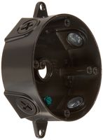 RAB Lighting VXCA Weatherproof Round Box with No Cover, Aluminum, 1/2" Hole Size, Bronze Color
