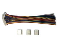 6 Sets JST PH 2.0MM 9 Pin Female Single Connector with Flat Wires 200MM 1007 26AWG