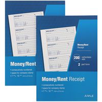Juvale Petty Cash Sales Receipt Book 2 - Pack Carbonless