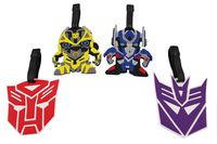 Finex Set of 4 - Transformers Optimus Prime Bumblebee Travel Luggage ID Tag Bag with Adjustable Strap
