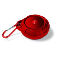 iSound ISOUND-6706 Red Duratunes Water Resistant and Drop Proof Bluetooth Wireless Speaker - IPX4 Rated w/Amazing Sound from a Compact Size - by ISound