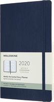 Moleskine Classic 12 Month 2020 Weekly Planner, Soft Cover, Pocket (3.5" x 5.5") Sapphire Blue