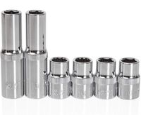 Car Guy Tools 10mm Socket Six Pack (3/8" Drive, Multi Type: 6pt, 12pt, Deep, Shallow)