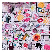 Cute Water Bottle Stickers for Girl, VSCO Laptop Computer Skateboard Luggage Guitar Notebook Decal 50pcs Pack