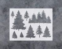 GSS Designs Tree Decor Stencil - Large Tree Stencil (12x16 Inch) for Painting & Craft - Window Wall Furniture Fabric Wood Stencils -Reusable Template(SL-031)