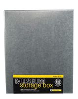 Lineco 8x10 Blue/Gray Drop Front Archival Storage Box. Acid-Free w/Metal Edge. Lignin-Free. Protects Documents and Prints from Fade or Discolor; Picture Longevity, Crafts, DIY. 733-0008