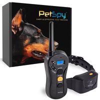 PetSpy P620 Dog Training Shock Collar for Dogs with Vibration, Electric Shock, Beep; Rechargeable and Waterproof Remote Trainer E-Collar - 10-140 lbs
