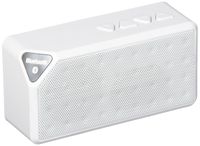 Compact Bluetooth Speaker By GEMS -Portable Music Device Rechargeable Battery and Loud Speakers-Universal 3.0 Bluetooth Connectivity For Cell Phones-Built-In Mic (White)