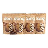 DANG Toasted Coconut Chips | Chocolate Sea Salt | 4 Pack | Vegan, Gluten Free, Non Gmo, Healthy Snacks Made With Whole Foods | 2.82 Oz Resealable Bags