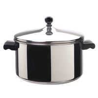 Farberware 50005 Classic Stainless Steel Stock Pot/Stockpot with Lid - 6 Quart, Silver