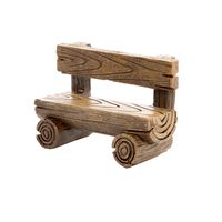 Darice Simple Resin Log-Like Fairy Garden Bench (30023582)