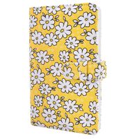 SUNMN Wallet Flower Photo Album Compatible for Fujifilm Instax Mini 9 8 90 70 26 Liplay Hybrid Instant Camera Film, Share SP-1, SP-2 Printer Photos, Yellow