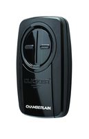 Chamberlain Group KLIK3U-BK Clicker Universal 2-Button Garage Door Opener Remote with Visor Clip, Black