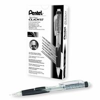 Pentel Twist-Erase CLICK Mechanical Pencil (0.7mm) Assorted Barrel Colors, Color May Vary, Box of 12 (PD277TA)