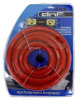 DNF 0 Gauge Red Complete Audio Kit Complete Amplifier Amp Installation Kit 6000W - Free Same Day Priority Shipping!