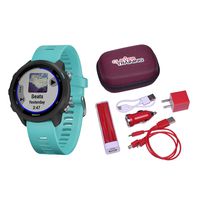 Garmin Forerunner 245 Music Aqua Clever Training Power Bundle