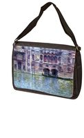 Palazzo Da Mula Venice by Claude Monet Laptop - Messenger Bag