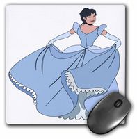 3dRose Fairy Princess in Blue Dress Mouse Pad (mp_41555_1)