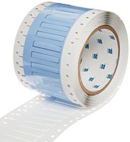 Brady PS-125-150-WT-S 1.5" Width x 0.235" Height, B-342 Heat-Shrink Polyolefin, Matte Finish White PermaSleeve Wire Marking Sleeve (Pack of 500)