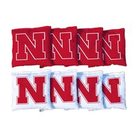 Victory Tailgate NCAA Collegiate Regulation Cornhole Game Bag Set (8 Bags Included, Corn-Filled) - Nebraska Cornhuskers