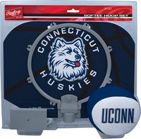 NCAA Connecticut Huskies Kids Slam Dunk Hoop Set, Blue, Small