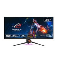 Asus ROG Swift PG35VQ 35" Curved HDR Gaming Monitor 200Hz (3440 X 1440) 2ms G-Sync Ultimate Eye Care DisplayPort HDMI USB Aura Sync HDR10 Displayhdr 1000