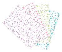 Ella Bella Photography Backdrop Paper, Assorted Stamped Dots (1 ea.: Purple, Aqua, Green & Pink), 48" x 12', 4 Rolls
