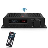 Wireless Bluetooth Home Audio Amplifier - 100W 5 Channel Home Theater Power Stereo Receiver, Surround Sound w/ HDMI, AUX, FM Antenna, Subwoofer Speaker Input, 12V Adapter - Pyle PFA540BT