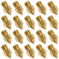 20 PCS 3D Printer Nozzle 0.4mm MK8 Extruder Head for Creality Cr10