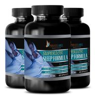 Natural Sleep aid Supplement - Superior Sleep Formula 952 Mg - melatonin Plus l theanine - 3 Bottles (180 Capsules)