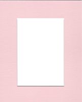 16x20 Baby Pink Picture Mats with White Core Bevel Cut for 11x14 Pictures