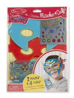 Melissa & Doug Simply Crafty Superhero Masks and Cuffs Kit With Stickers, Shapes, Foam Sticky Tabs (Great Gift for Girls and Boys - Best for 4, 5, 6, 7, 8 Year Olds and Up)