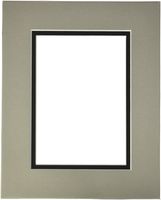 Set of (50) 8x10 Double Mat for 5x7 photo +Back+bag
