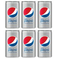 Diet Pepsi Mini Cans, 7.5 Ounce, 6 Count