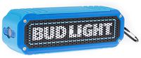 Bud Light Bluetooth Speaker, Wireless Shock Proof Rugged Audio Sound Stereo Music Player Water Resistant LED Flashlight all-in-one BudLight Bluetooth Ultra Grip Portable Travel Speaker- Beer Speaker