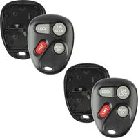 Discount Keyless Replacement Shell Case and Button Pad Compatible with ABO1502T, L2C0005T, 16245100 (2 Pack)