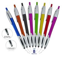 Multi-Function Stylus with Ball Point Pen for iPad Mini, iPad 2/3, New iPad, iPhone 5 4S 4 3GS, iPod Touch, Motorola Xoom, Xyboard, Droid, Samsung Galaxy S IV / S4, Galaxy S III (8 Pack)