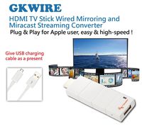 GloryKylin GKWire TV Stick 1080P HDTV to HDMI for iPhone Airplay Mirroring Cast for iPhone/iPad/iOS