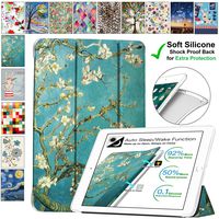 DuraSafe Cases for iPad Pro 11 Inch 2018 [ A1980 A1934 A2013 A1979 ] Printed Transparent Back Cover with Pencil Pair & Charge Support - Blossom (Soft Silicone Back)